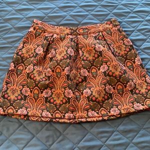 Tapestry Mini Skirt